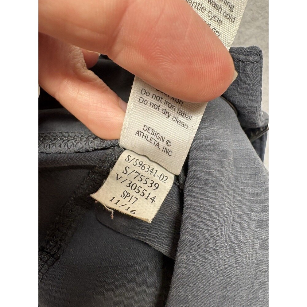 ATHLETA Trekkie Jogger 2.0 Women's Grey Nylon Blend Jogger Pants Size 10 - Picture 4 of 5